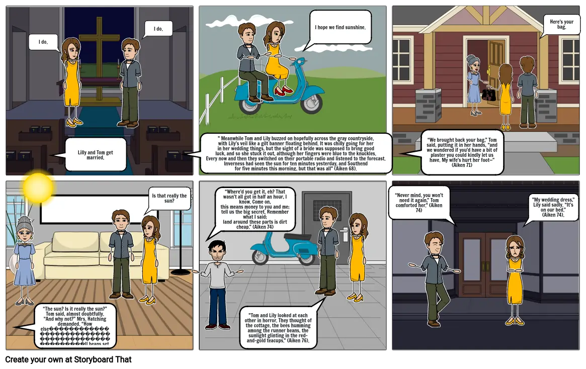 comic strip conflict/plot (world lit project)