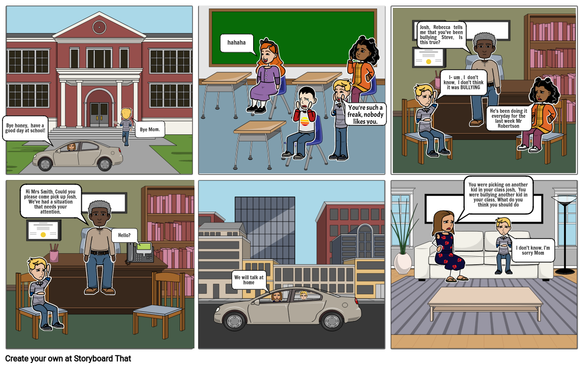 Discipline Comic Strip Storyboard by cdc784c3