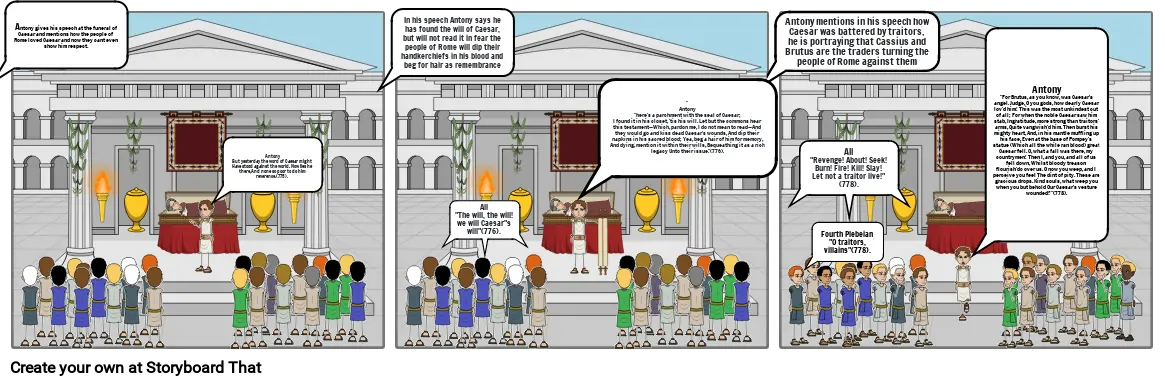 Antonys speech at Caesars funeral