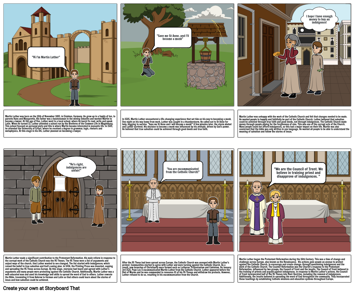 Religion Assignment Term 4 Storyboard por cdenny2