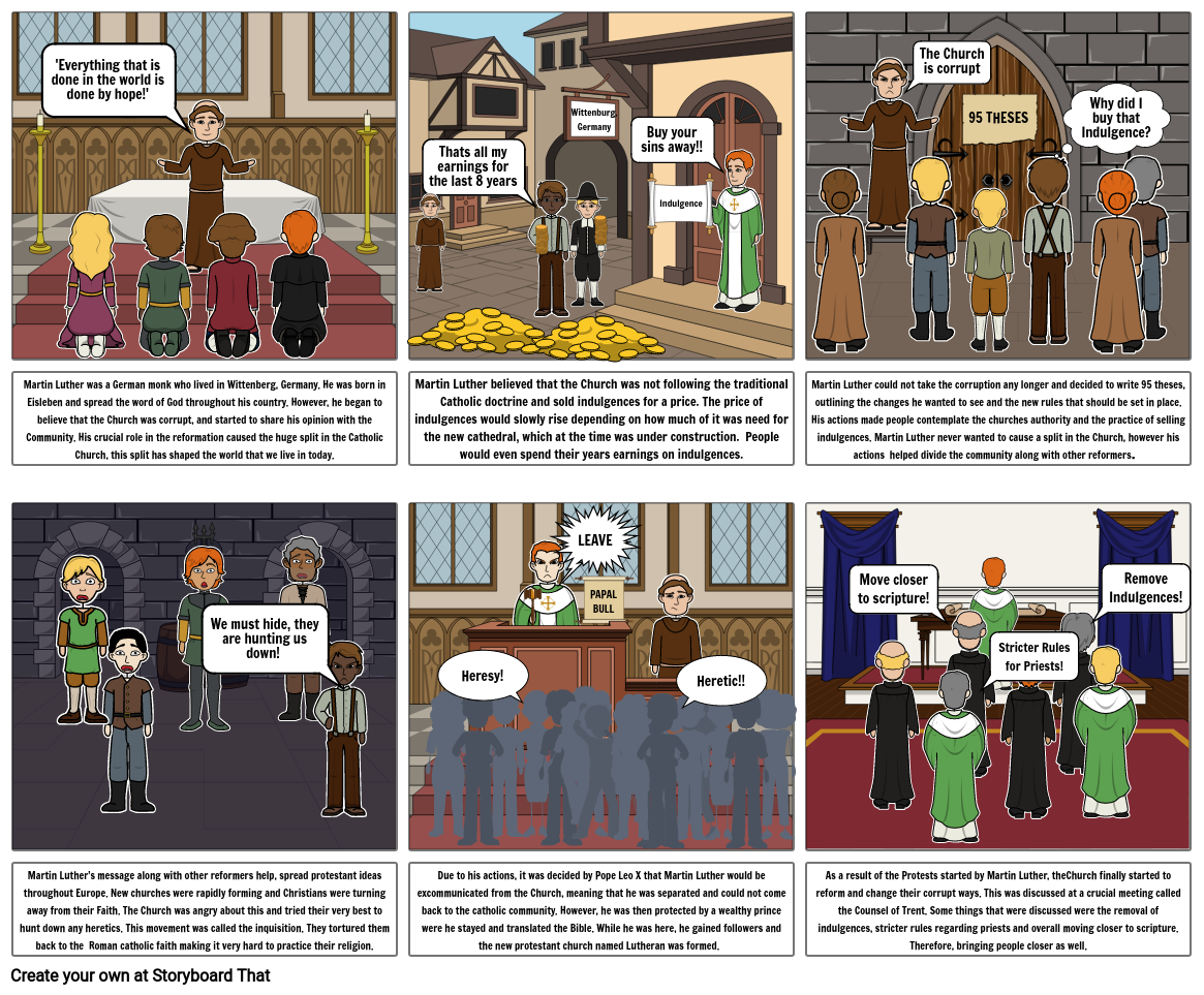 MARTIN LUTHER Storyboard por cdodd3