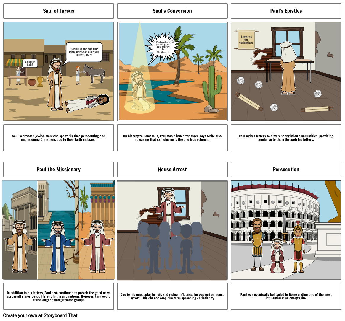 Paul The Apostle Storyboard by cdodd3