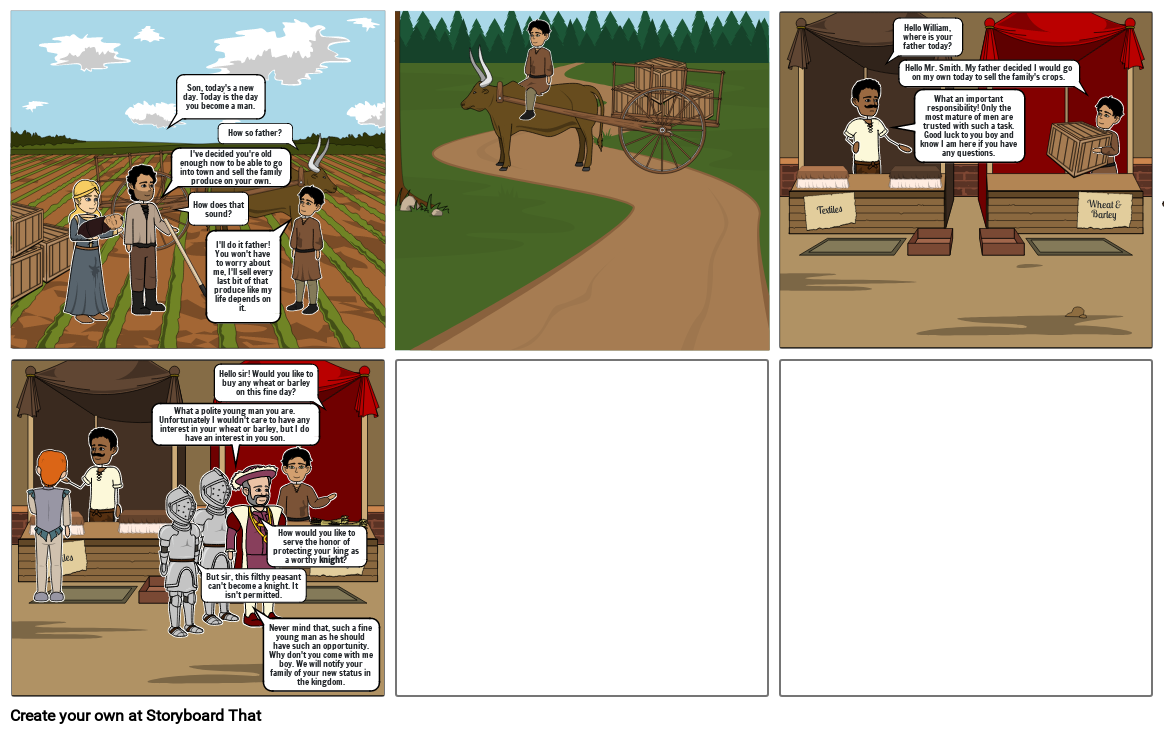 Medieval Storyboard Storyboard by ce21144e