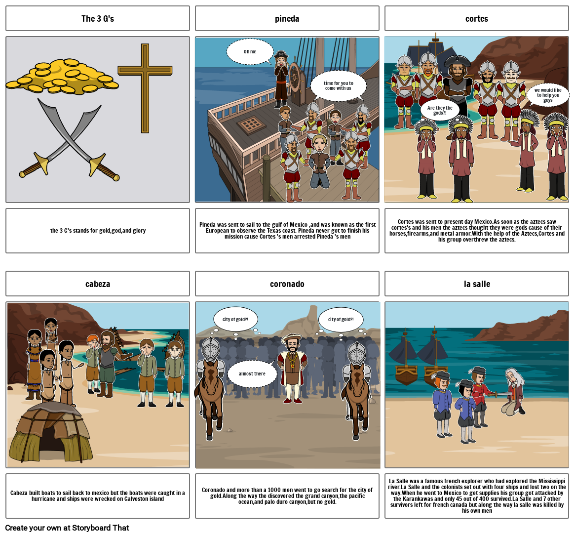 Explorers Story Board Storyboard By Ce400be0 