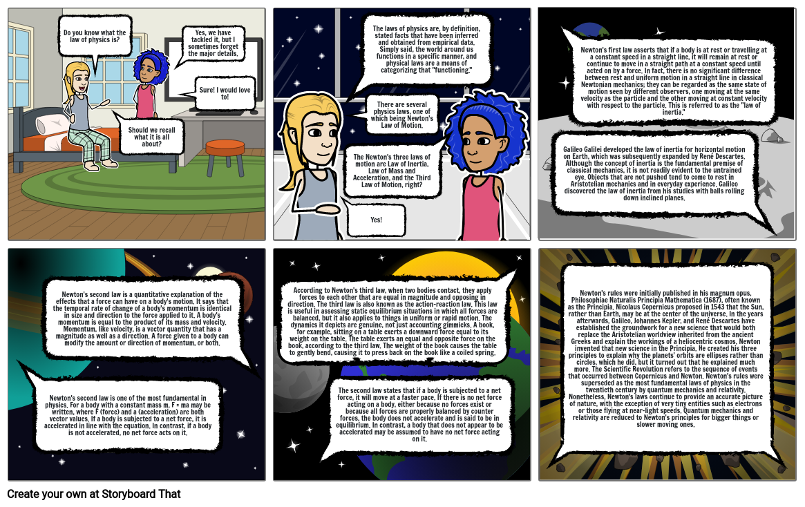 LAW OF PHYSICS Storyboard By Ce4f49f3