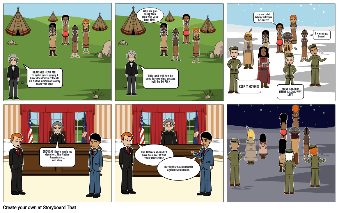 Indian Removal Act Storyboard by ce5d8d51