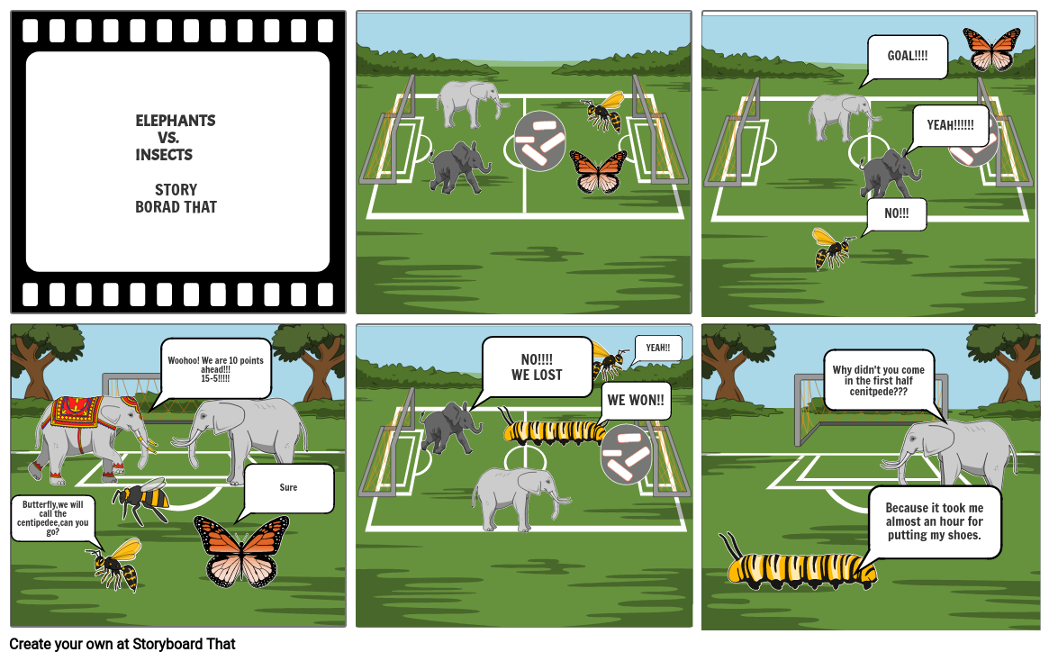 ELEPHANTS VS. INSECTS Storyboard by ceee6d47