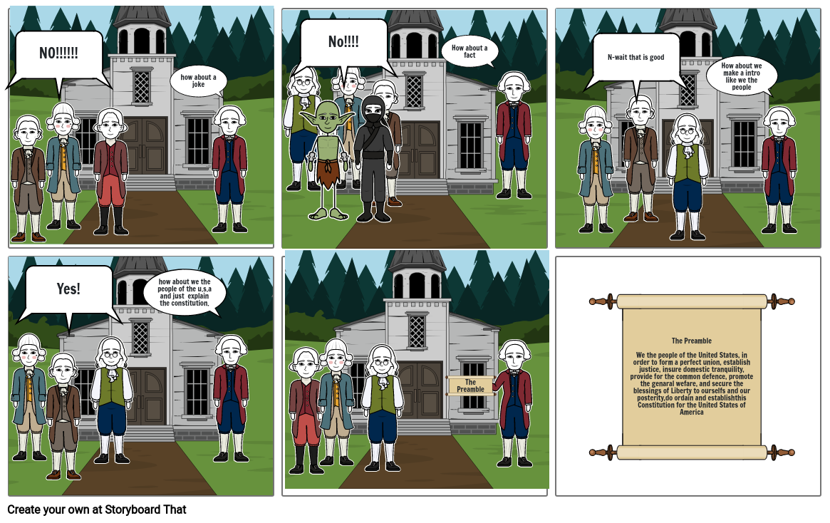 How the preamble was made. Storyboard by cef748a2