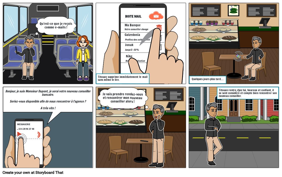Voice messaging use case Storyboard by celine-4
