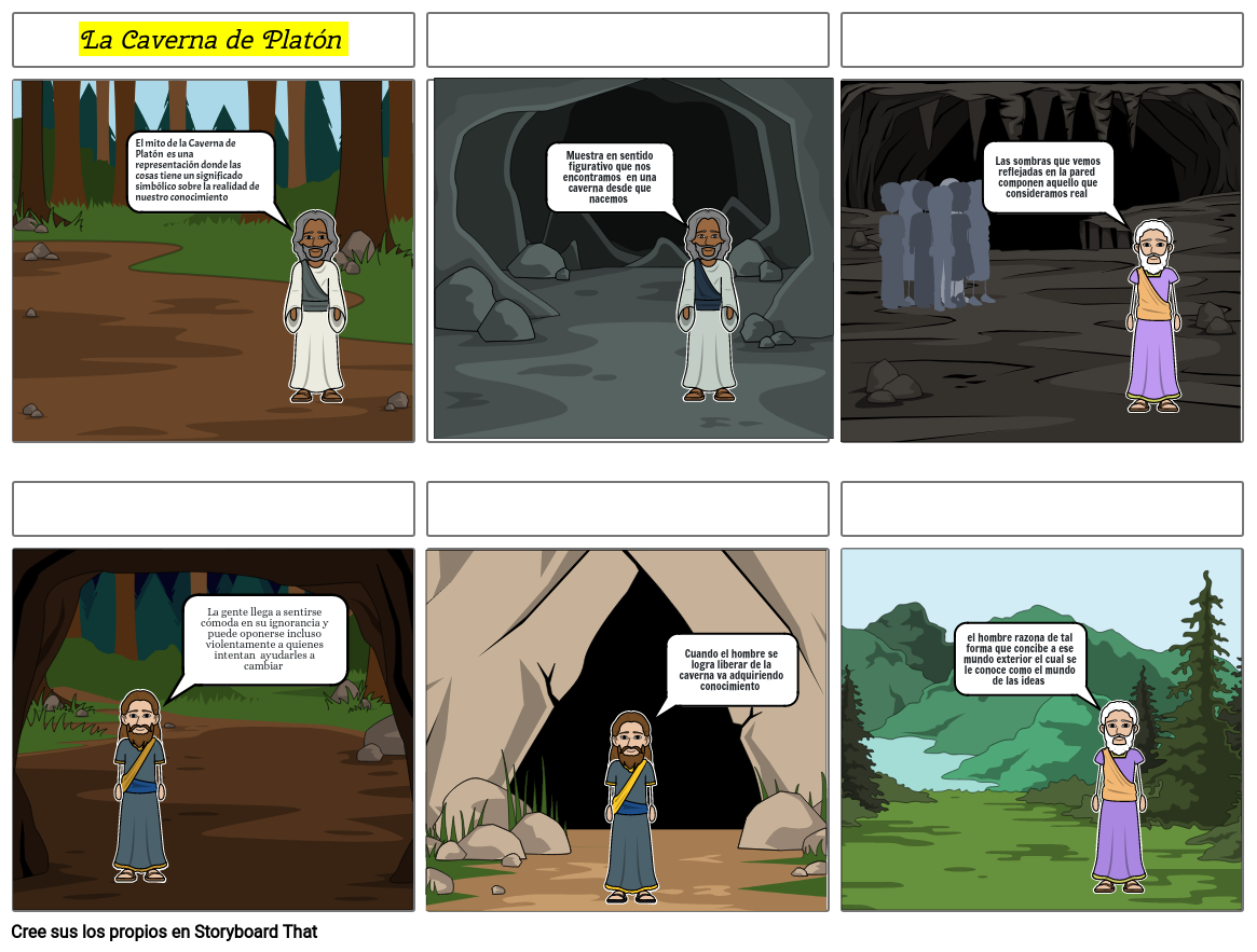 La Caverna De Platón Storyboard By Cesar4359