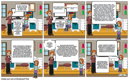 HISTÓRIAS EM QUADRINHOS SOBRE FRAÇÕES