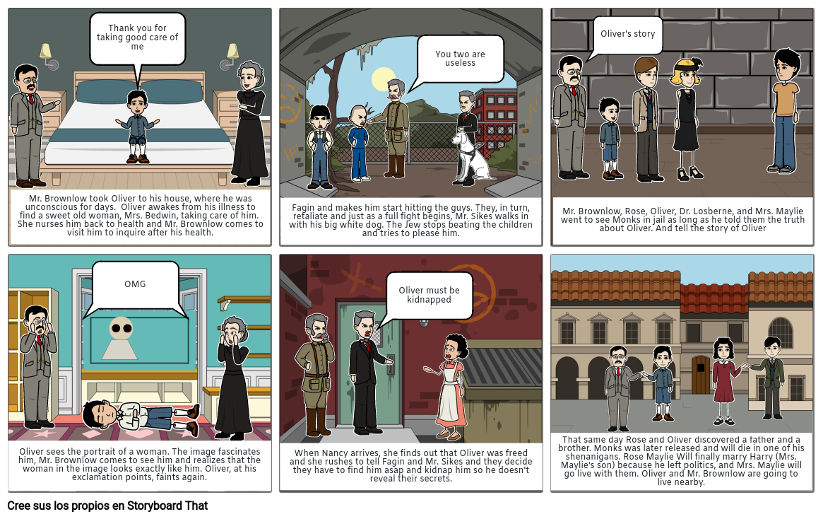 ACA 3 Storyboard Oliver twist Storyboard by chang206