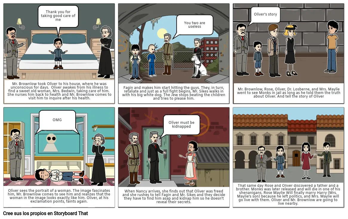 ACA 3 Storyboard Oliver twist Storyboard by chang206