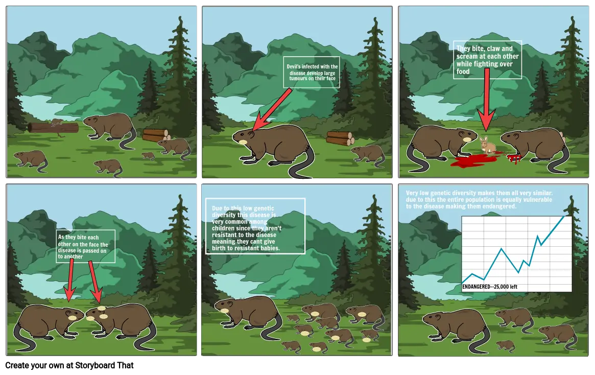 evolution by natural selection storyboard