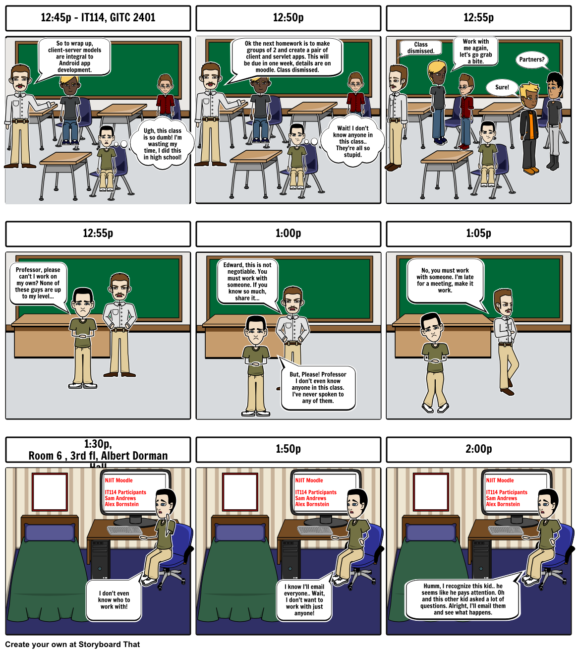 Problem Scenario Scene 2 Storyboard por chilipeppergroup