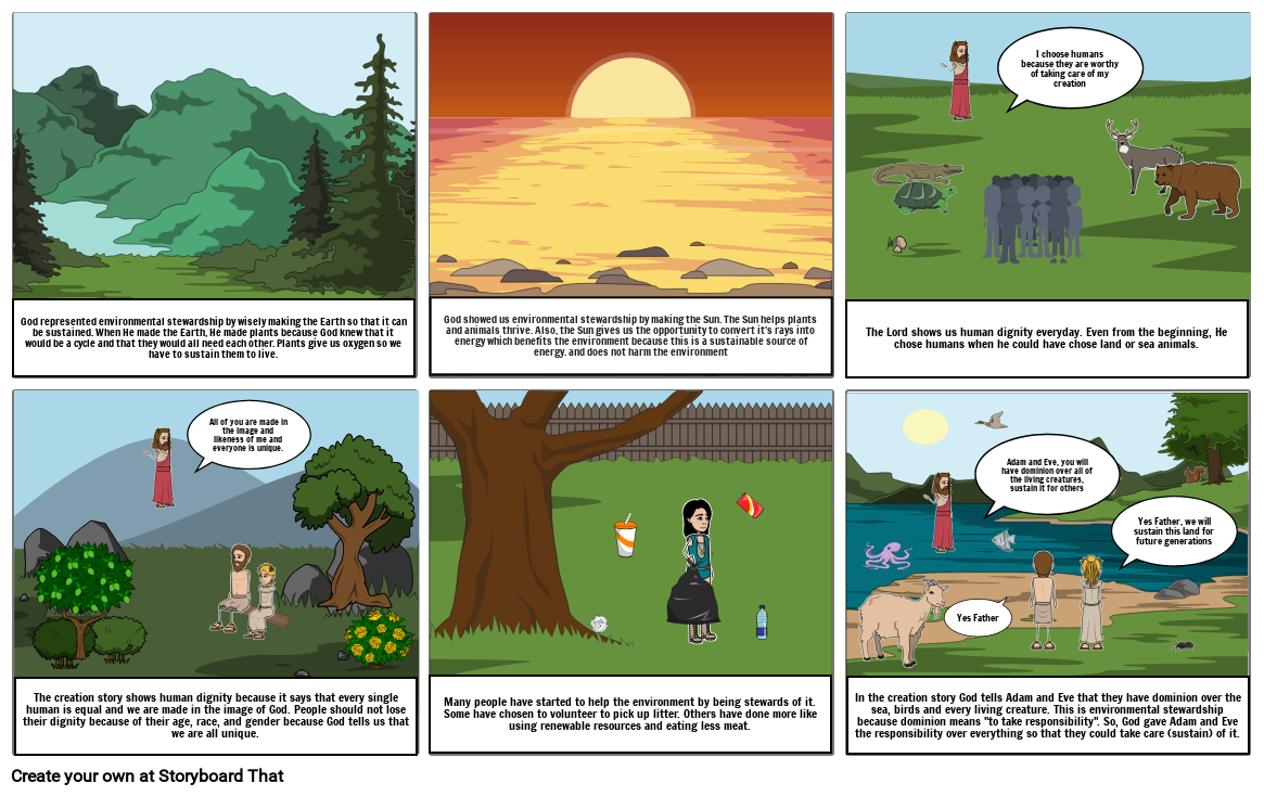 Creation Story - Myth Storyboard by choi22