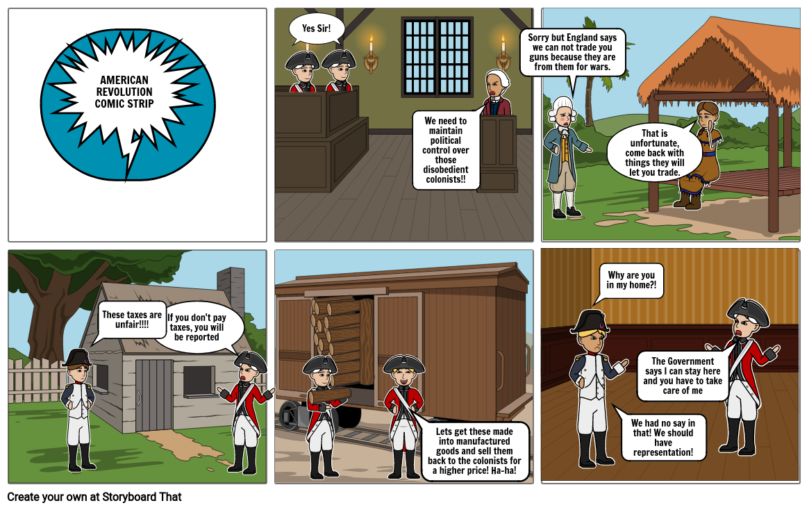 American Revolution Comic Storyboard by chris_farrar