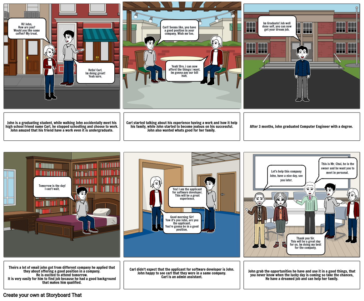 Ict story Storyboard by christine40442