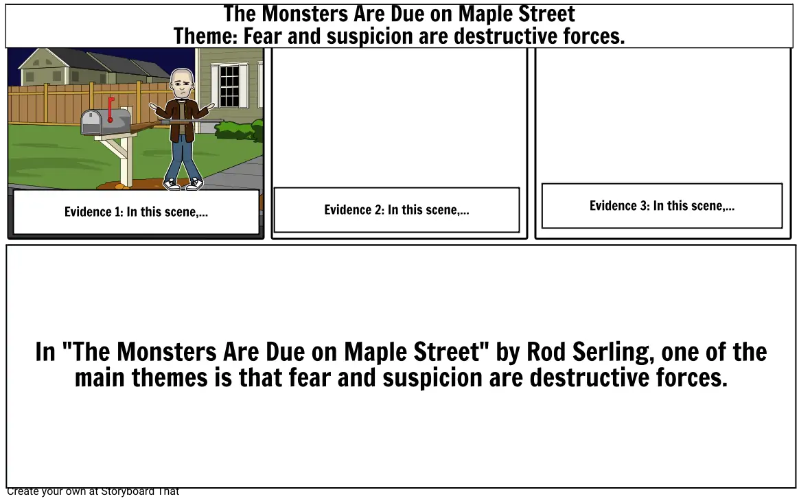Monsters Theme Storyboard