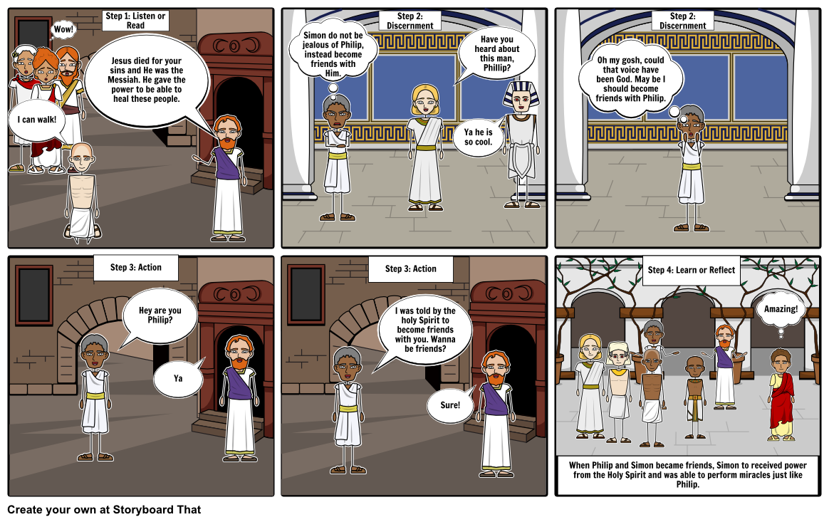 Spiritual Growth Cartoon Storyboard by coh0401