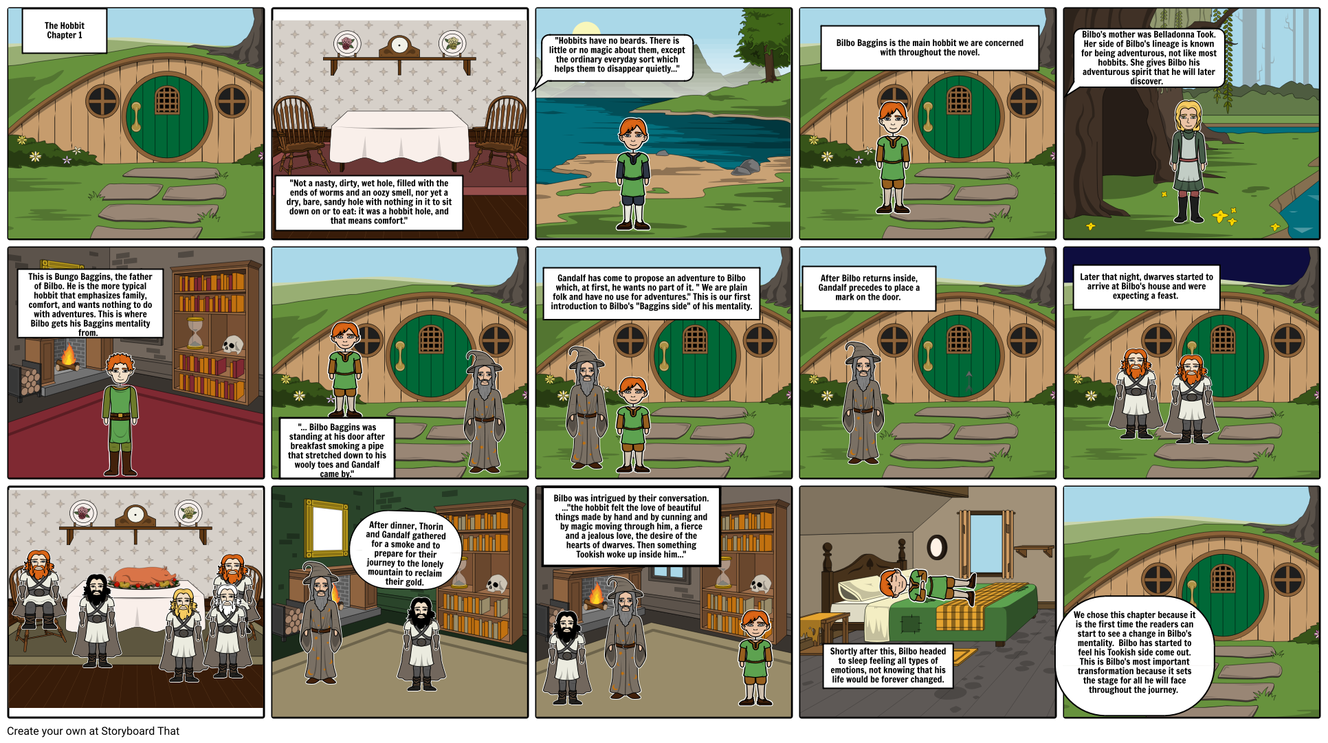 The Hobbit Project Storyboard Av Collin morris1