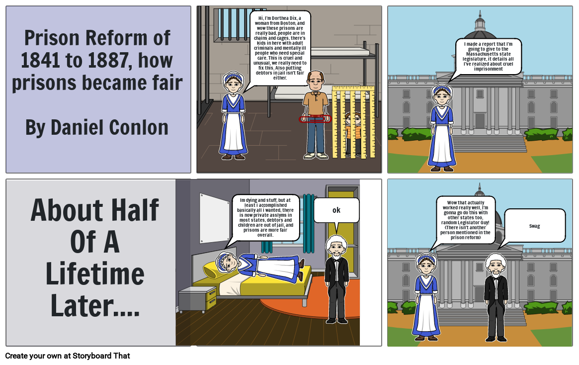 Prison Reform Storyboard By Conlon561