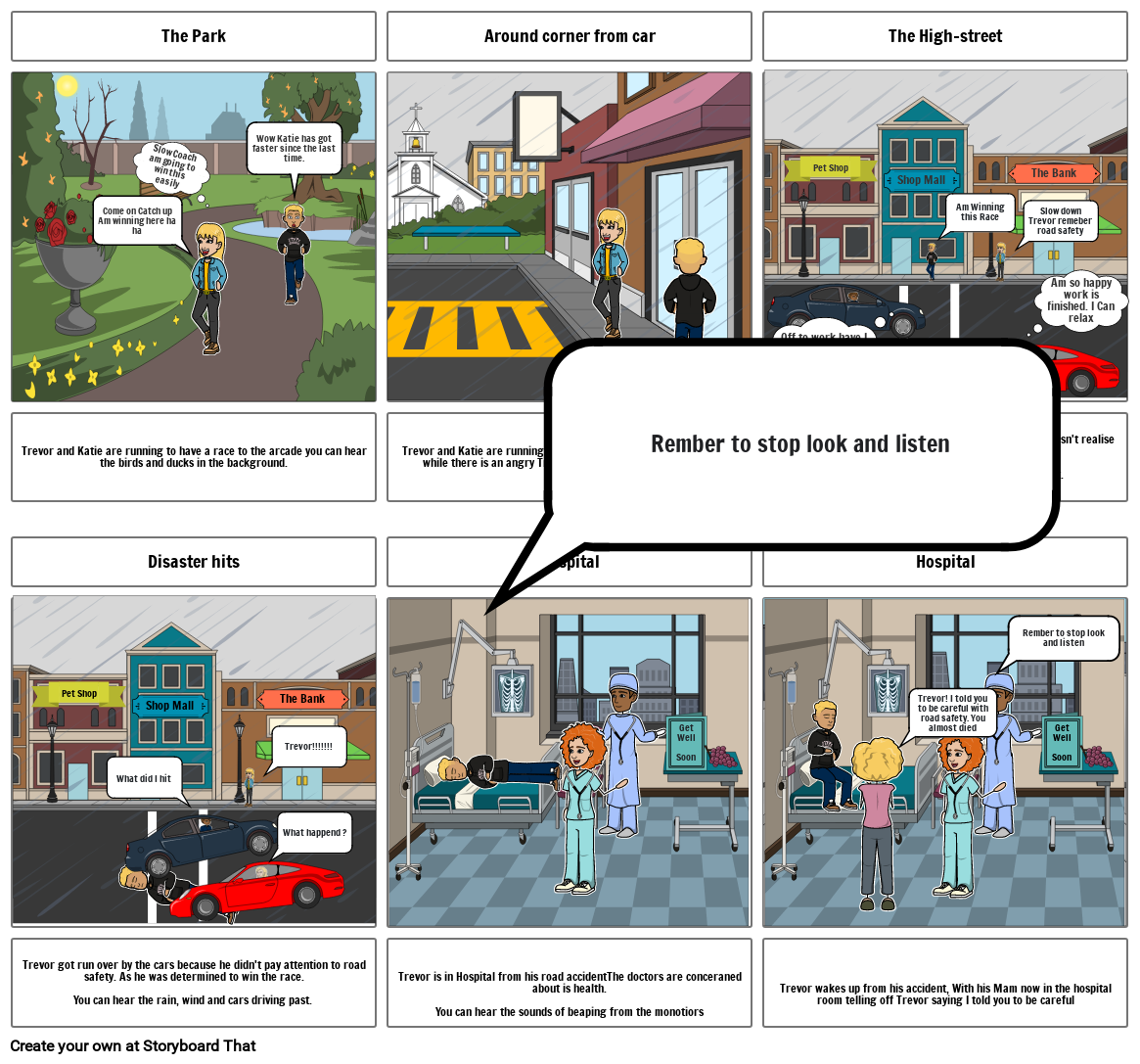 Safe Driving Part 2 Storyboard By Connor99
