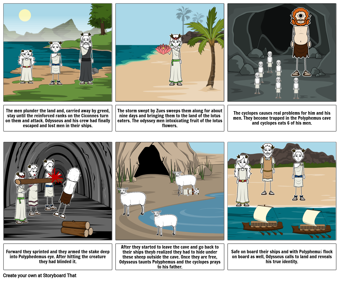 4 Courtney Grieve The Odyssey Part 1 Storyboard