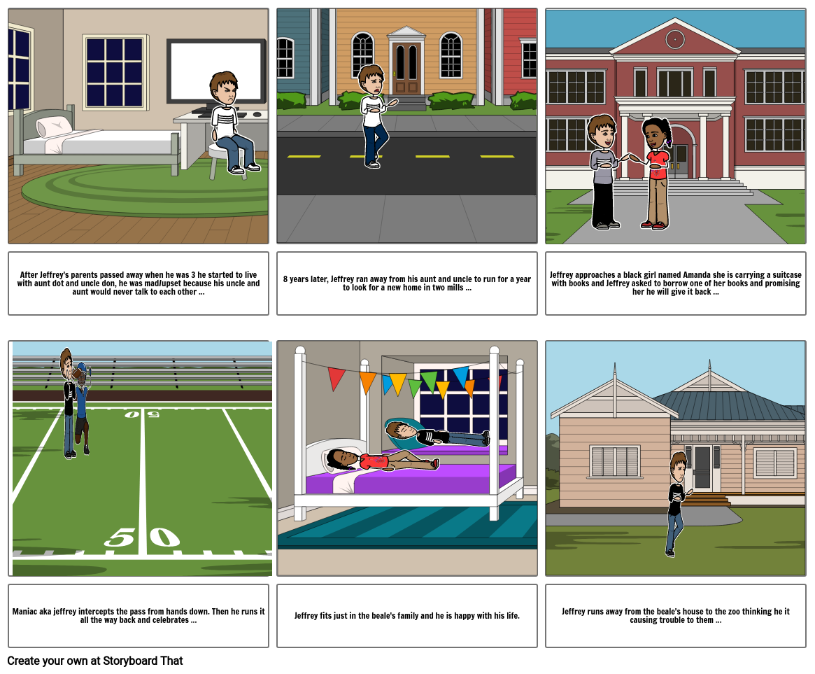 Maniac Magee Project Storyboard By Cr50580