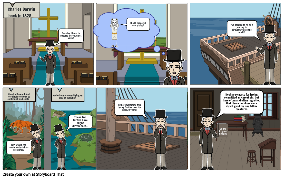 Storyboard Charles Darwin 1/10/22