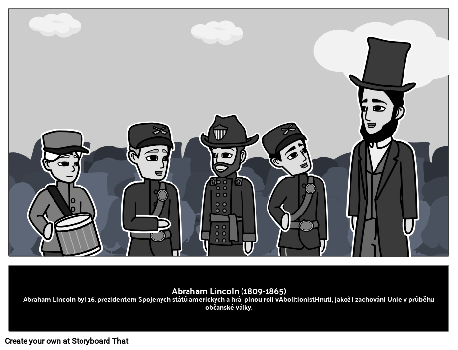 Příklad životopisu Abrahama Lincolna Storyboard