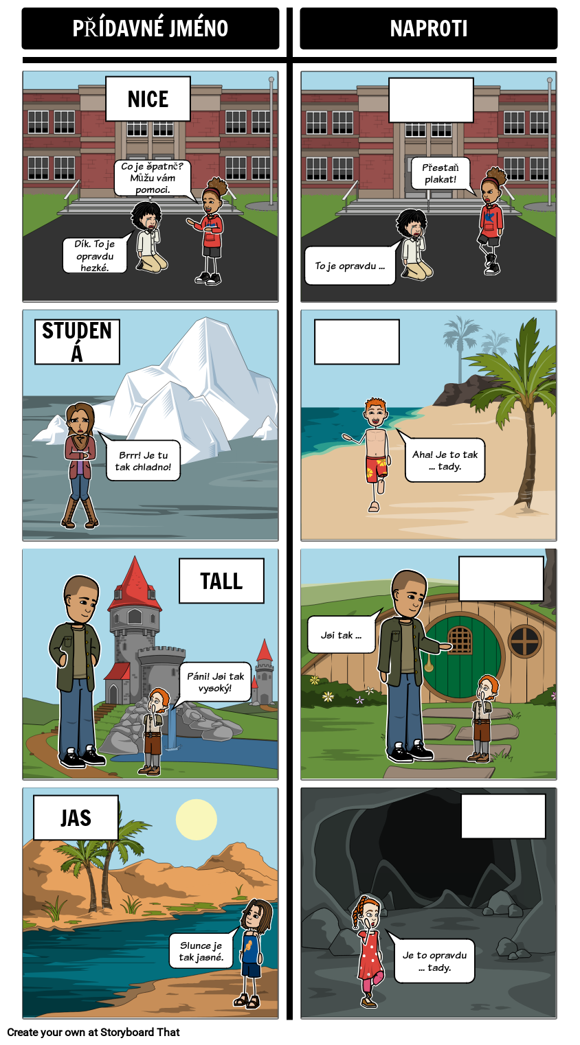 Adjektiva Co Je Protikladn P davn Jm no Storyboard adjektiva-co-je-protikladn-p-davn-jm-no-storyboard