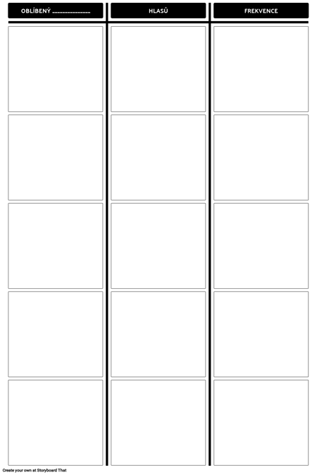 Frekvence Tally Chart Template