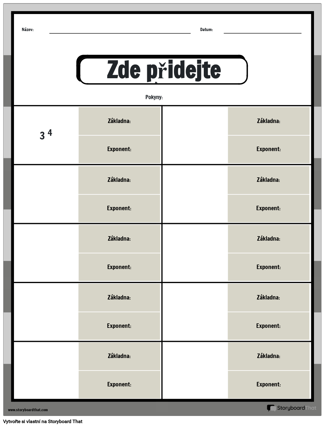 Identifika n List B ze A Exponentu Storyboard identifika-n-list-b-ze-a-exponentu-storyboard