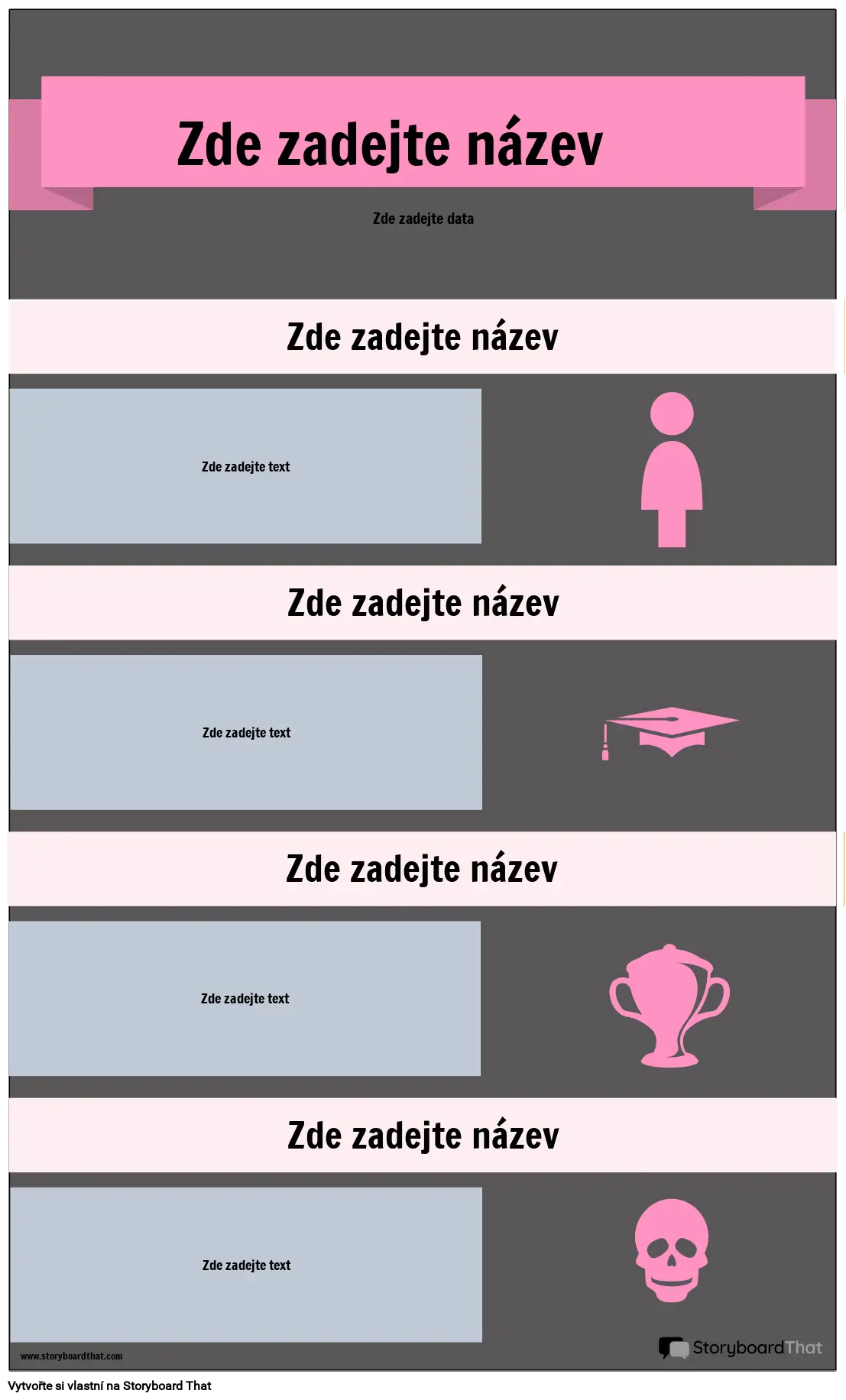 Infographic Životopis Storyboard por cs-examples