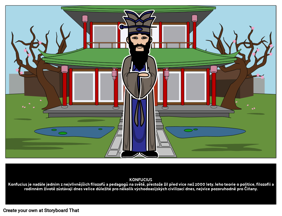 Konfucius: Vlivný Filozof a Pedagog Storyboard