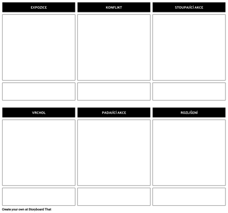 Příběh Osnovy Storyboard Šablonu
