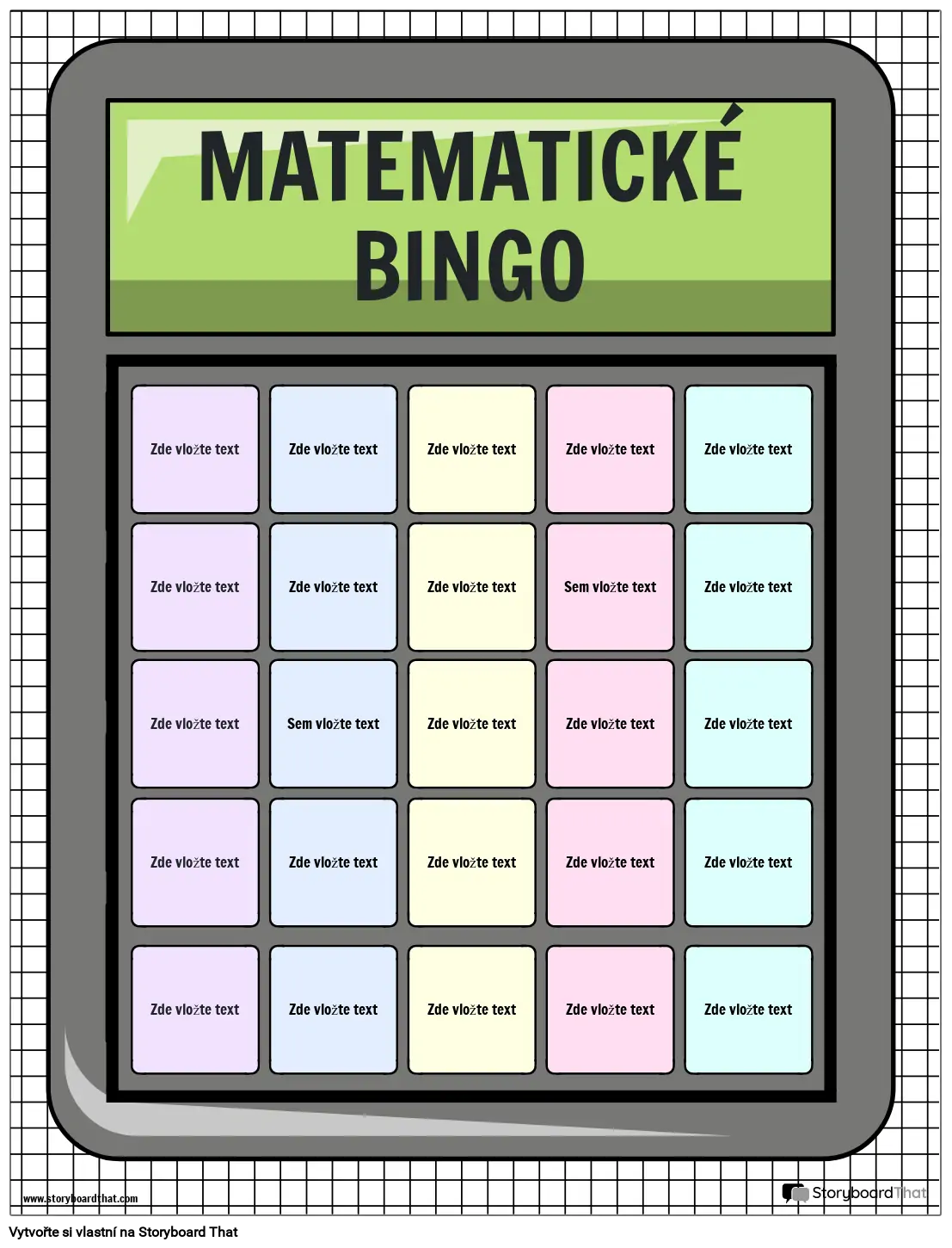 Zábavné Matematické Bingo