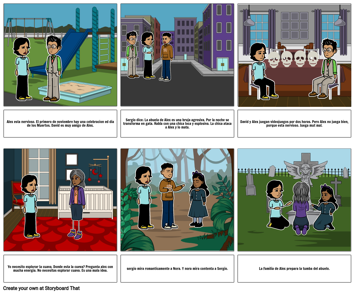 tumba chapters 1 through 6 Storyboard by ctprice1