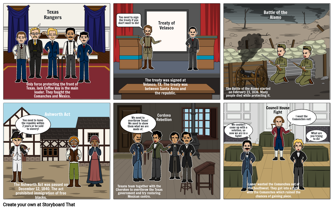 Republic Of Texas Era Storyboard Par D00f2bbd