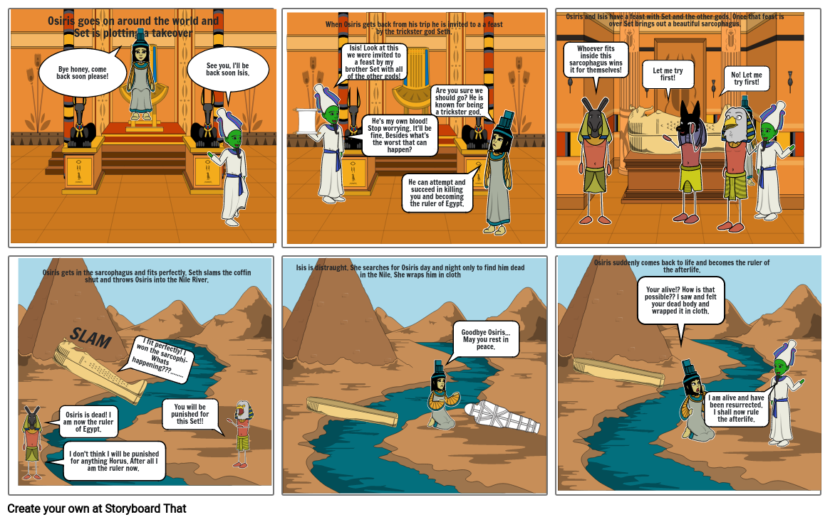 The Myth of Osiris Storyboard by d010c066