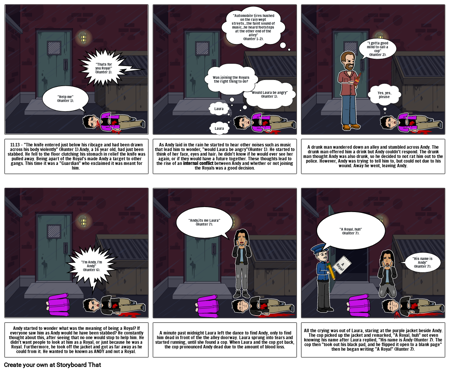 On the street bleeding