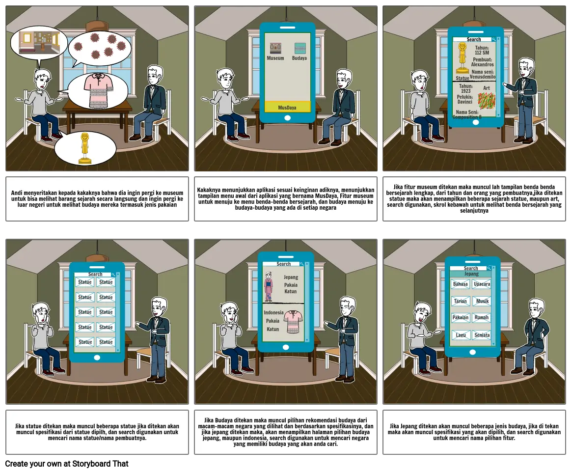 Storyboard mid exam UX