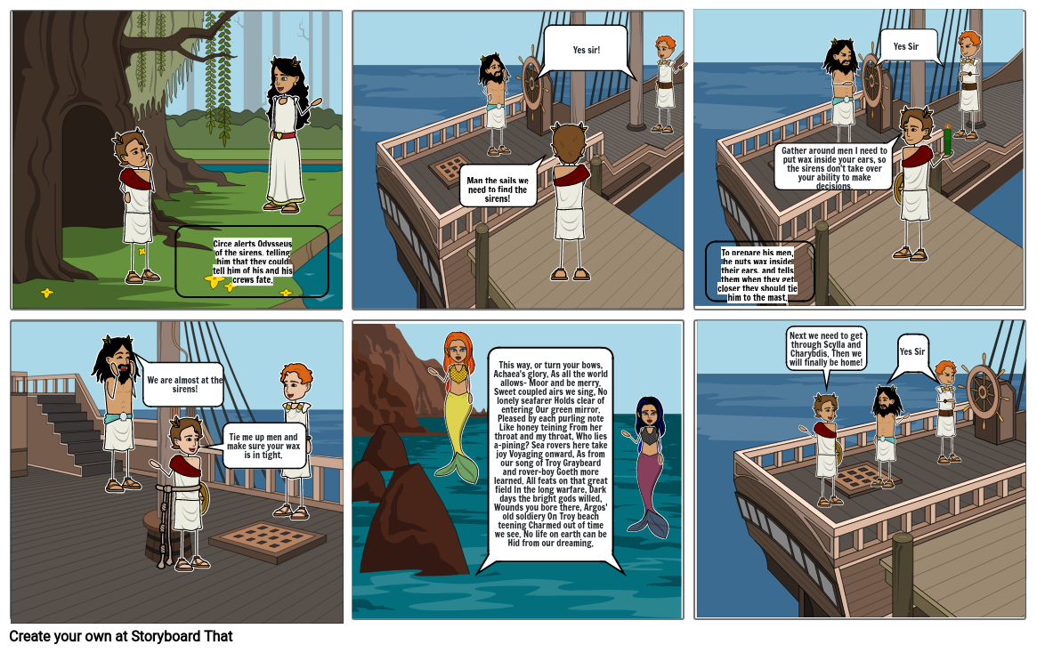 The Sirens Storyboard by d14c8754