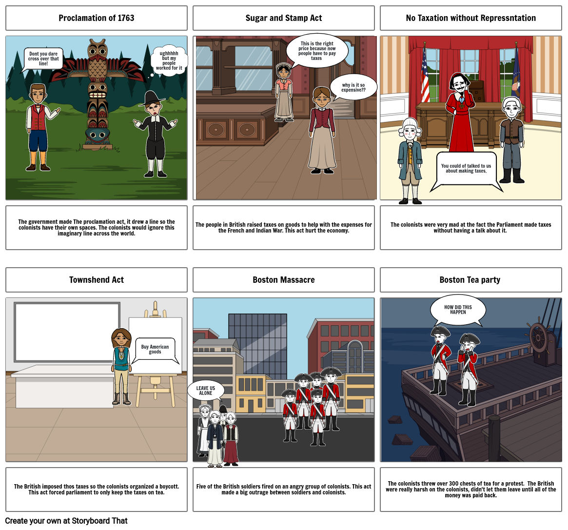 Aaliyahs American History Storyboard Storyboard