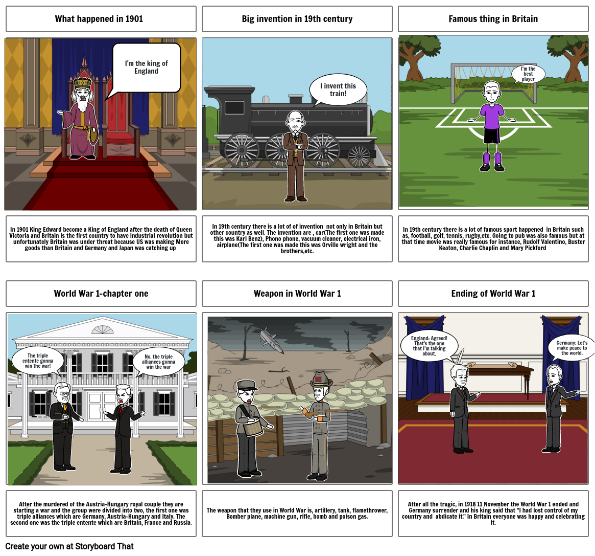 History Storyboard by d179eb66