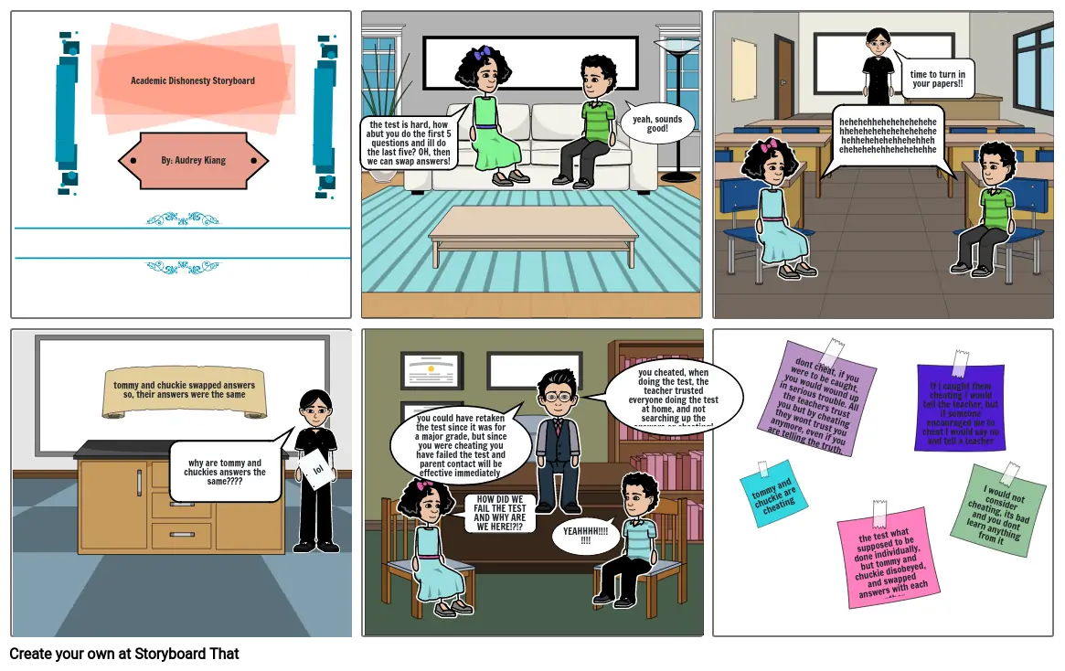 Academic Dishonesty Storyboard