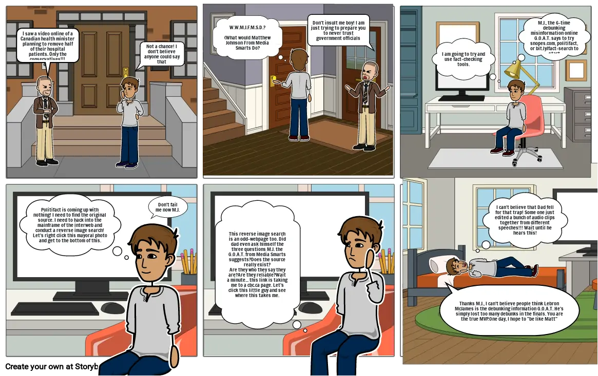 Debunking Misinformation Online Storyboard Por D2be427e