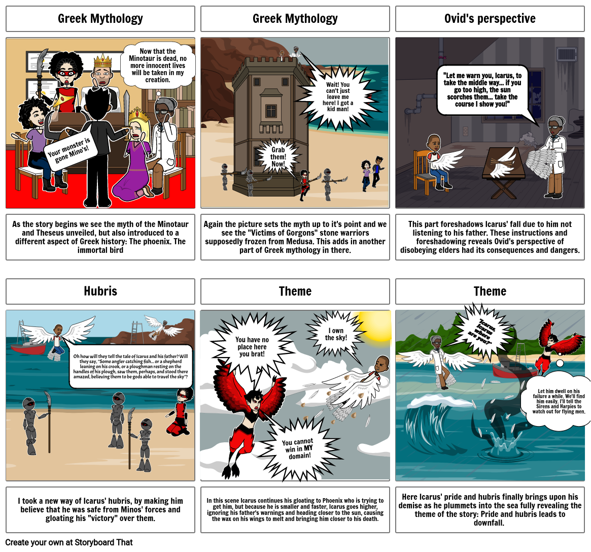 The Story of the Icarian Sea: Part 1 Storyboard