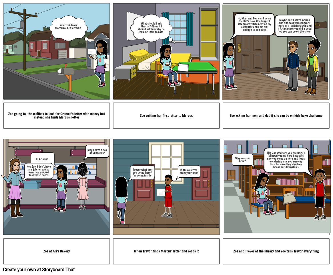 Zoe Washington Comic Strip Storyboard by d2e96256